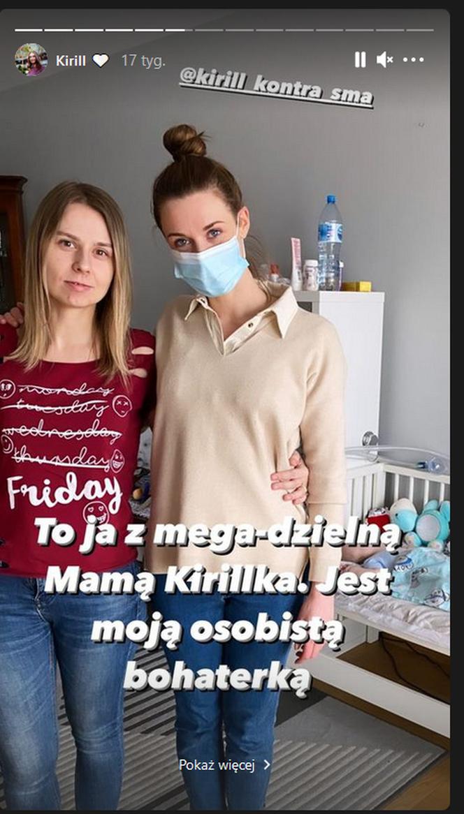 Julia Kamińska na Instagramie z matka chorego Kirilla