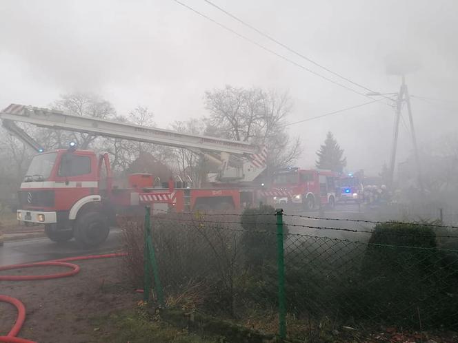 Pożar w Gostkowie koło Torunia. 12 zastępów straży w akcji