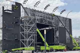 Przygotowania do Pikniku Tysiąclecia w Warszawie 