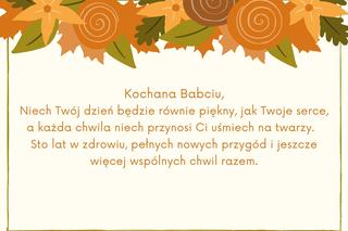 Życzenia dla babci