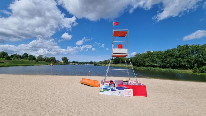 Kąpielisko "Wodna Dolina" w Koszalinie z zakazem wstępu do wody