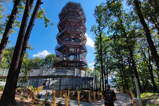Nowa wieża widokowa w Górach Wałbrzyskich. Ale widoki na Wałbrzych!
