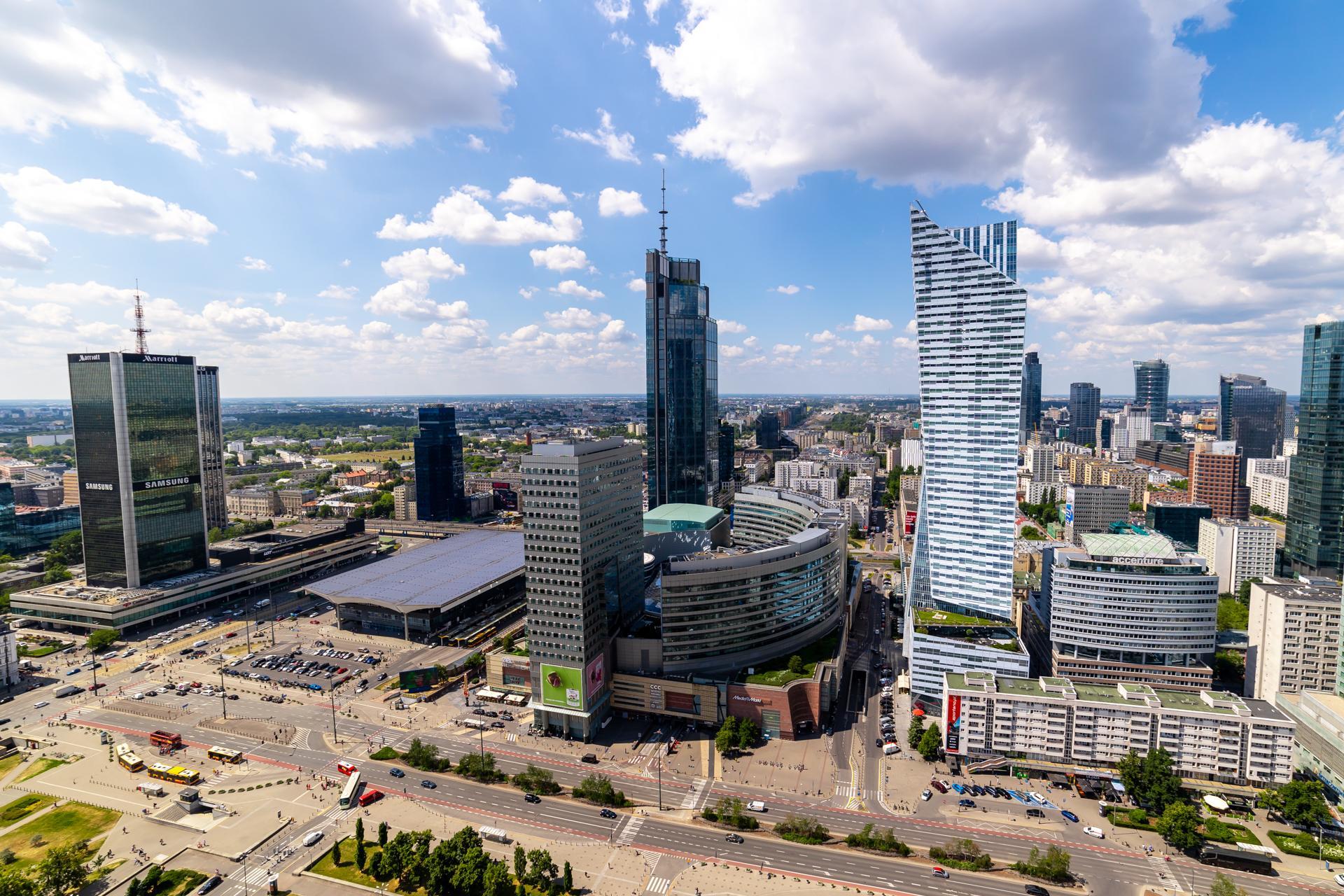 Widok w stronę Ochoty w 2023 r.