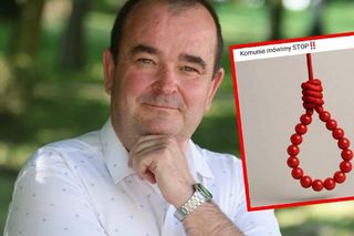Komunie mówimy stop i szubienica z korali. Prokuratura zajęła się radnym PiS z Rybnika
