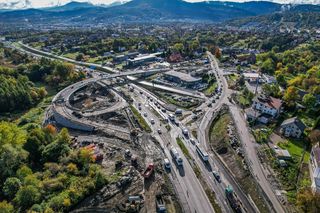 Węzeł Myślenice na zakopiance coraz bliżej. Na razie rusza frezowanie i układanie nawierzchni