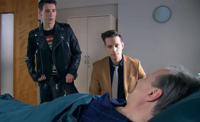 Na Wspólnej odc. 3308. Darek Żbik (Michał Mikołajczak), Andrzej Zakościelny (Dariusz Niebudek), Tadeusz (Jakub Pruski)