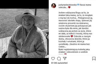 Justyna Steczkowska była z mamusią do końca