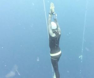 Polka Agata Załęcka osiągnęła sukces bijąc rekord swiata we freedivingu.