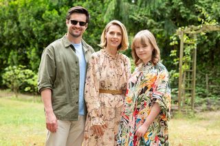 Barwy szczęścia, odcinek 3069. Herman (Maciej Raniszewski), Malwina (Joanna Gleń), Emilka (Jessica Frankiewicz)