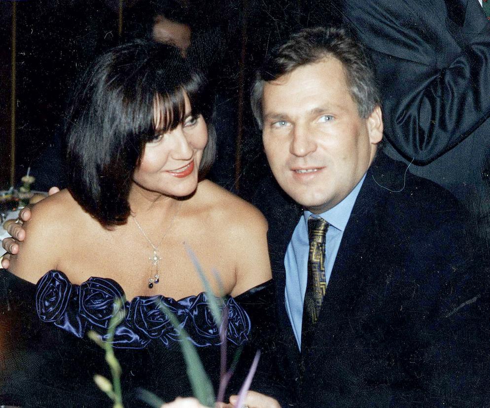 Aleksander Kwasniewski z żoną Jolantą, 1996r.