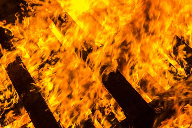 Pożar w komisie na Brzezińskiej. Spłonęły ekskluzywne samochody za 350 tysięcy złotych