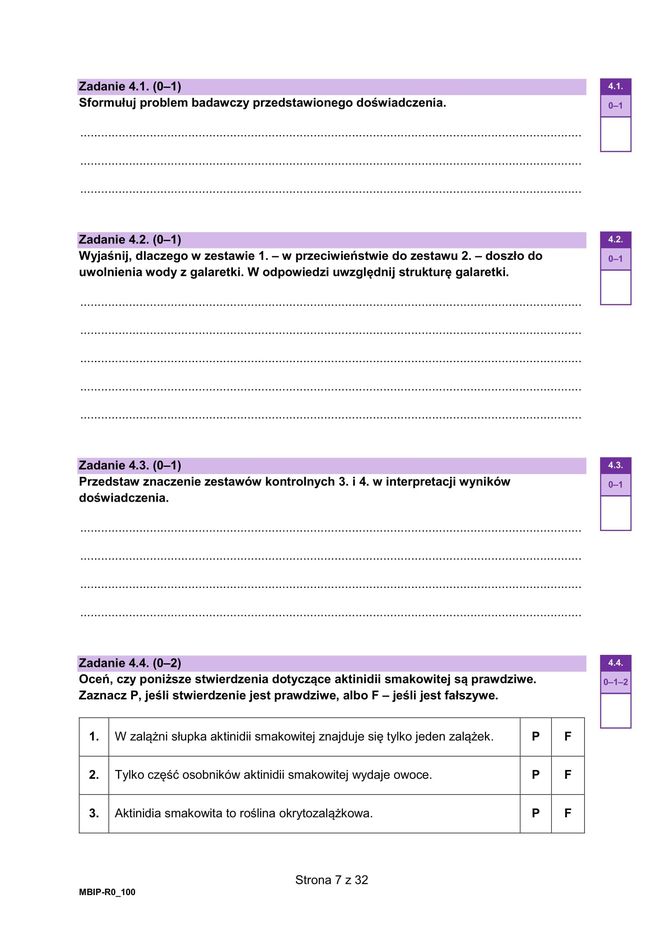 Matura 2025 - biologia