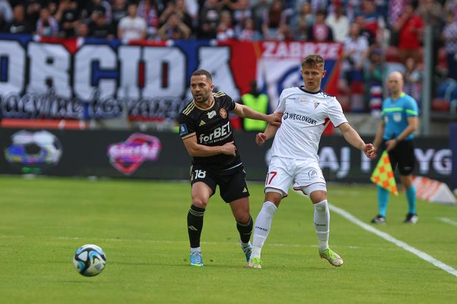 Górnik Zabrze pewnie pokonuje ŁKS Łódź ZDJĘCIA