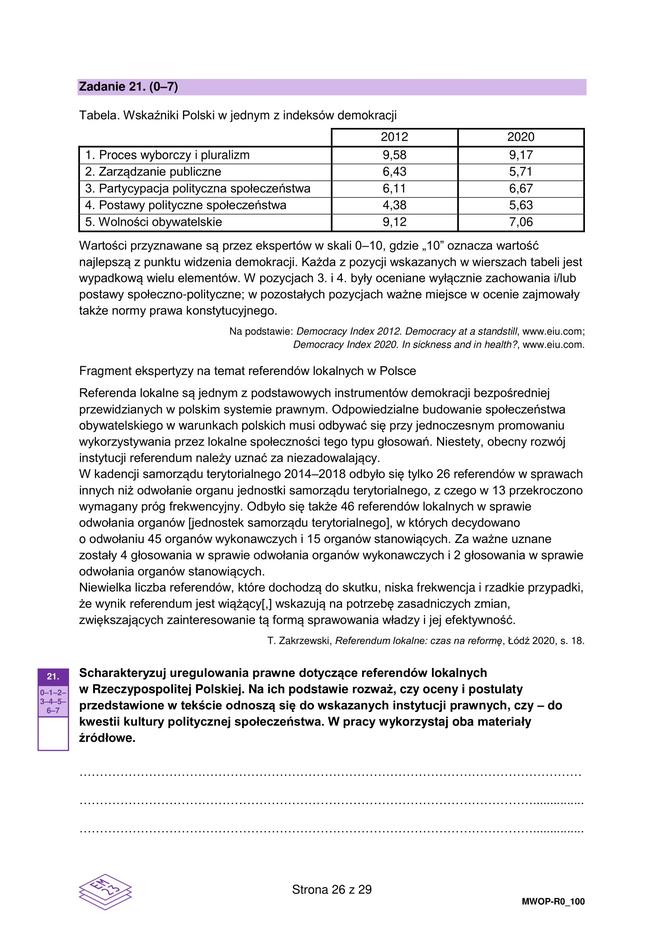 Matura 2023 Wos Arkusze Cke I Odpowiedzi Wos Rozszerzony Formuła 2023 Super Express 1483