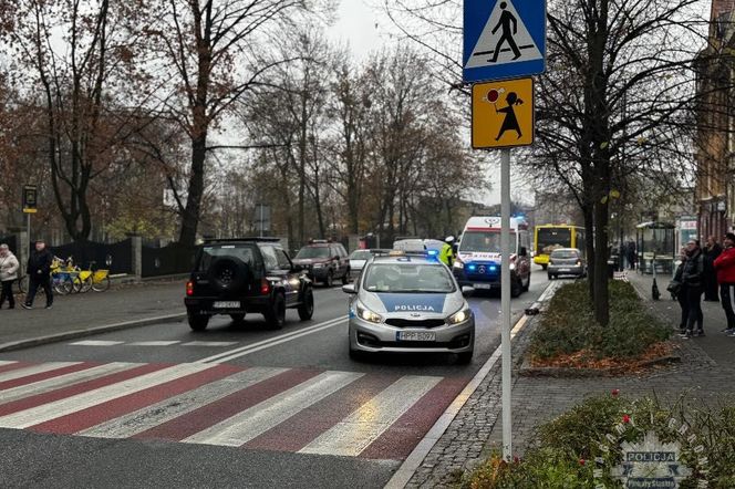 Potrącenie na przejściu dla pieszych w Piekarach