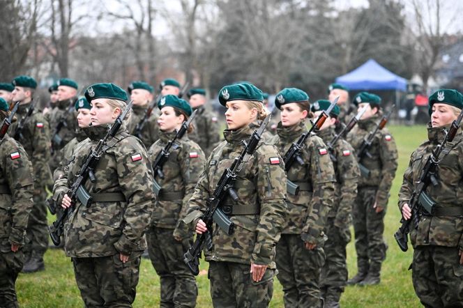 Przysięga żołnierzy zasadniczej służby wojskowej w Choszcznie