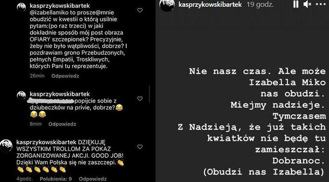 Bartek Kasprzykowski kontra Izabella Miko