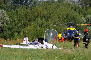 Wypadek awionetki w Łodzi