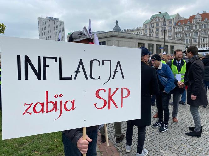 Protest SKP w Warszawie
