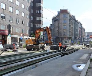 Modernizacja torowiska na ul. Wolności w Zabrzu - zmiana organizacji ruchu. NOWE ZDJĘCIA