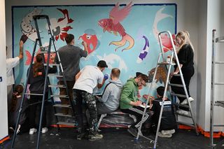 Studenci ANS stworzyli mural z Magistrem Morsem