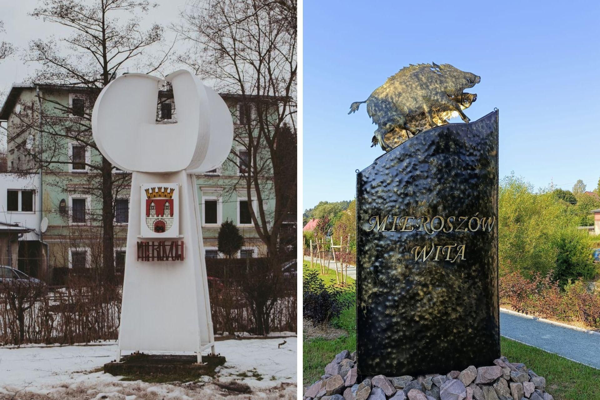 Witacz w Miroszowie. Przed i po