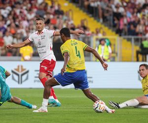 Ronaldinho na Stadionie Śląskim w meczu gwiazd Polska - Brazylia