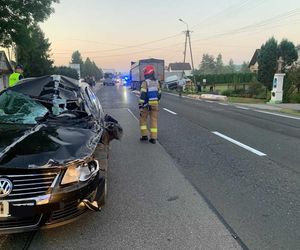 Wypadek w miejscowości Uszew na DK 75
