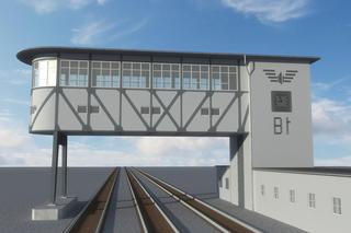 Wizualizacja nastawni bramowej w Bytomiu po remoncie