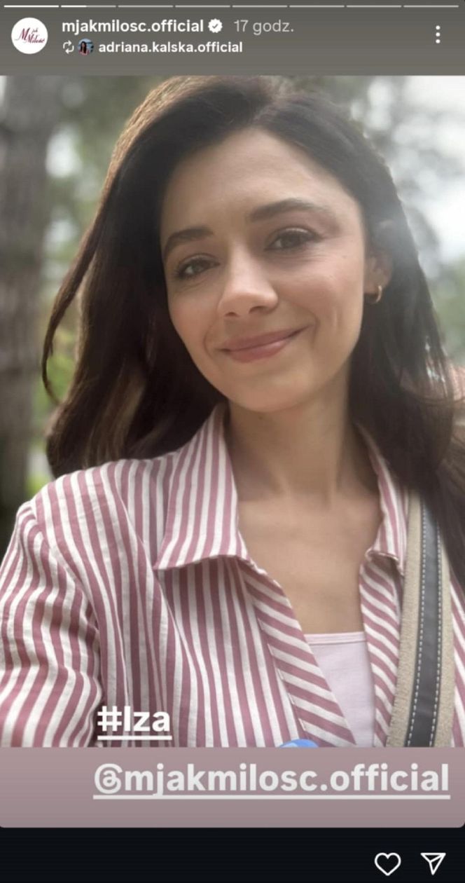 M jak miłość na planie. Iza (Adriana Kalska)