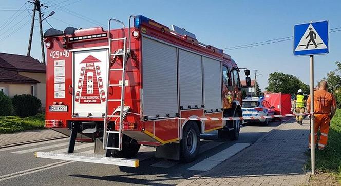 Wypadek w miejscowości Żurawieniec. Potrącenie pieszego przez ciągnik. Mężczyzna nie żyje