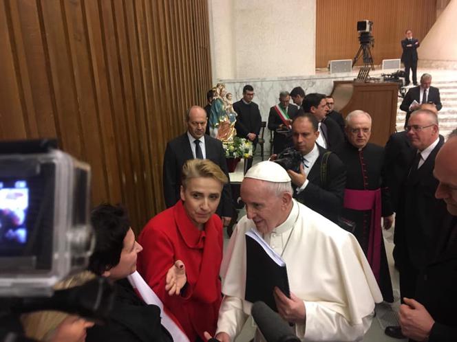 Joanna Scheuring-Wielgus spotkała się z papieżem Franciszkiem
