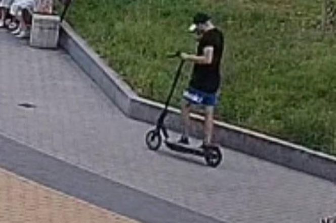 Nowy postrach seniorów we Wrocławiu. Złodziej na hulajnodze zrywa łańcuszki, policja szuka przestępcy