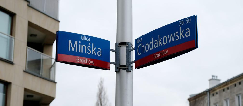 Błąd w nazwie ulicy Mińska