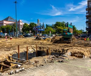 Tramwaj na Rakowieckiej w budowie