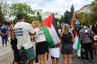 Marsz dla Palestyny przeszedł w niedzielę, 17 sierpnia ulicami Warszawy