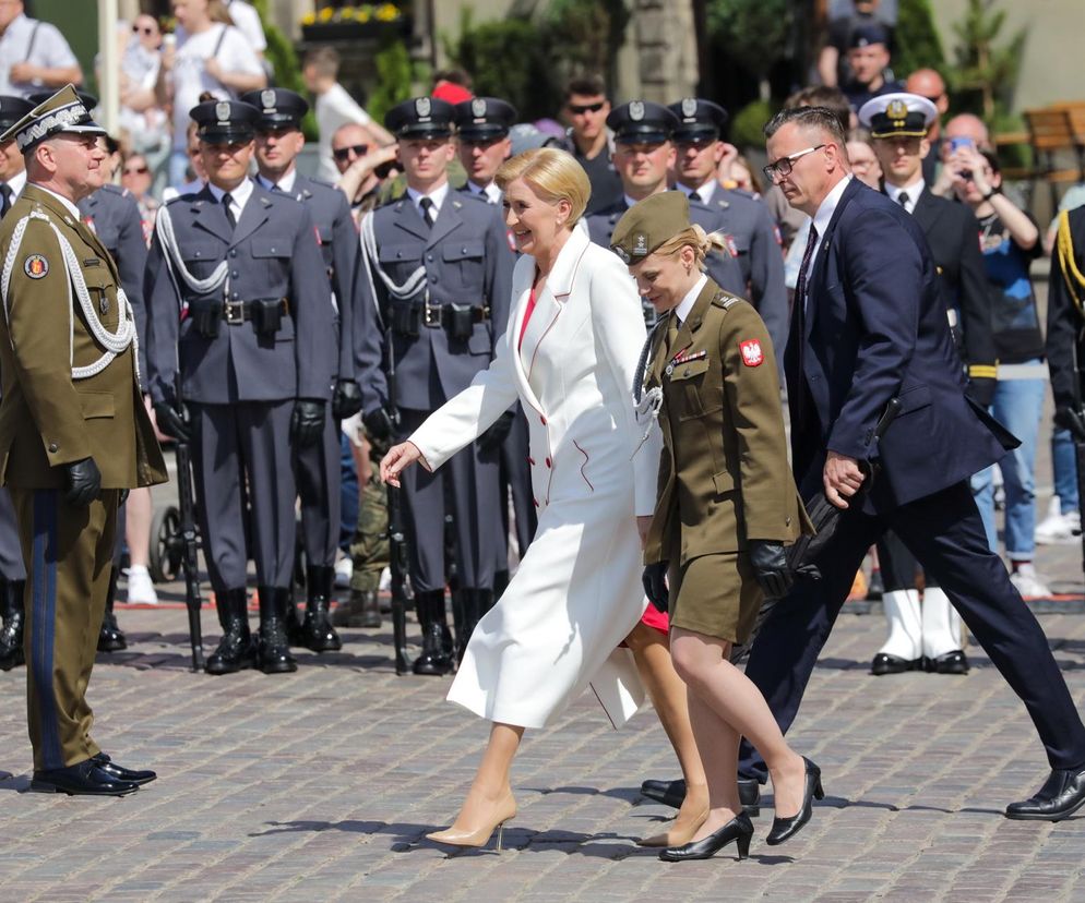 Agata Duda w bieli 