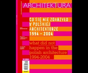 Miesięcznik Architektura 10/2004