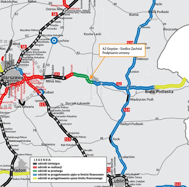 Mazowsze: kolejne kilometry autostrad 