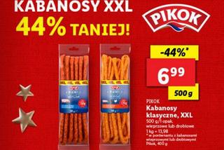 Kabanosy XXL Pikok - 6,99 zl/500 g