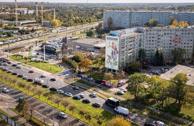 „Dziękujemy” na wieżowcu we Wrocławiu dla służb i wolontariuszy