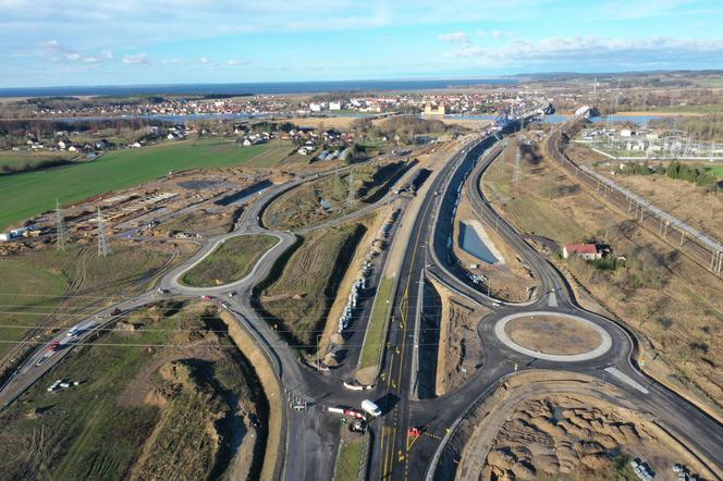 Budowa drogi ekspresowej S3 Dargobądz - Troszyn ZDJĘCIA LUTY 2024
