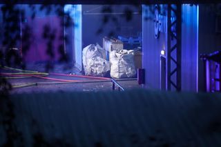 Pożar hali z elektrośmieciami w Gliwicach