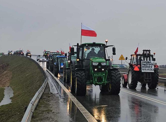 Protest rolników z Podkarpacia w Przeworsku