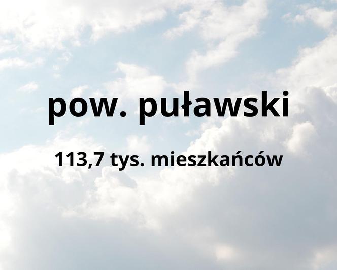 TOP 10 najbardziej zaludnionych powiatów na Lubelszczyźnie