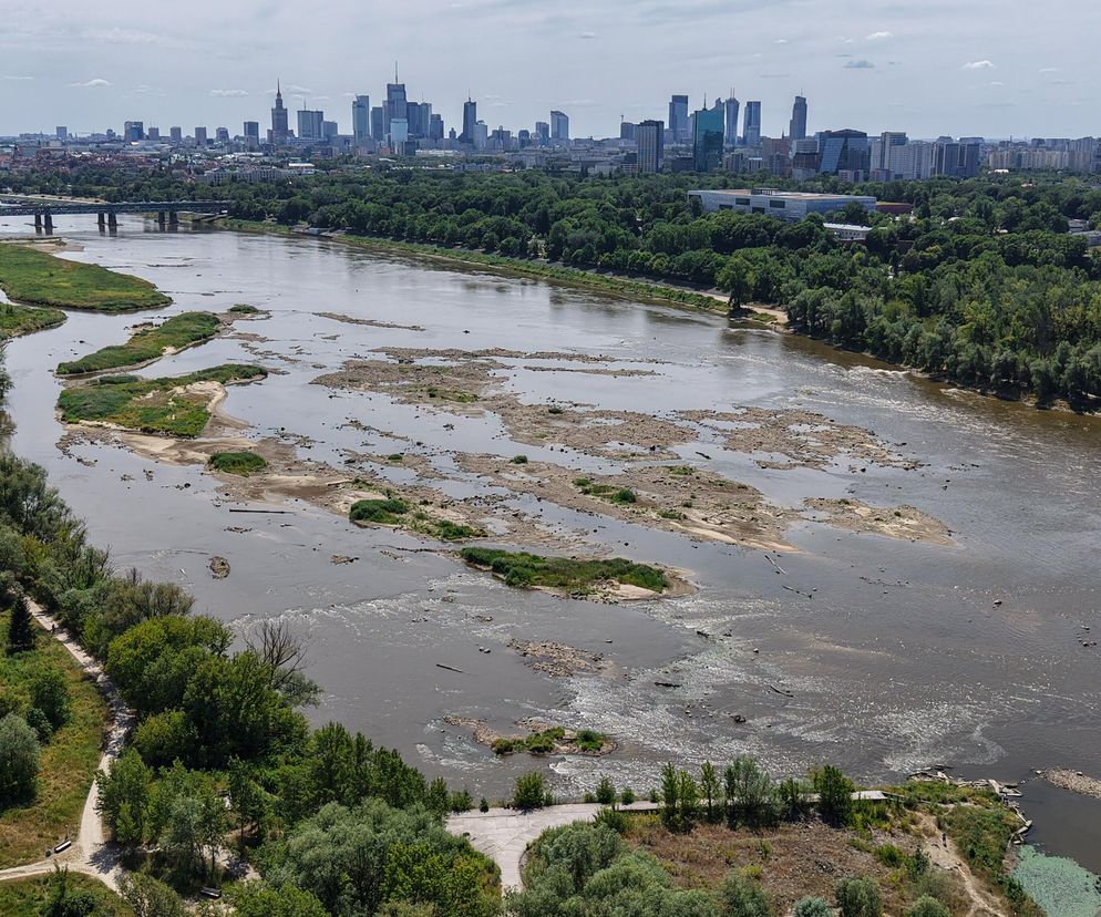 Warszawa. Rekordowy stan wody w Wiśle
