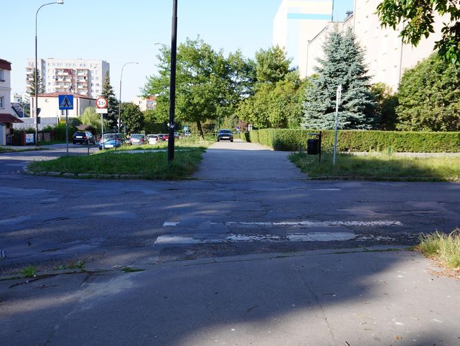 Ul. Pogodna w Lublinie przed remontem