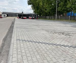 Wyremontowany parking dla autobusów w zajezdni MPK 