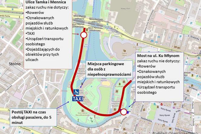 Drogowcy wprowadzają już zmiany na Wyspie Młyńskiej