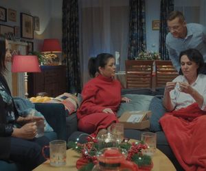 	M jak miłość odc. 1852. Marysia (Małgorzata Pieńkowska), Kinga (Katarzyna Cichopek), Piotrek (Marcin Mroczek), Krysia Filarska (Hanna Mikuć)